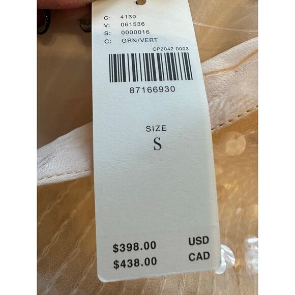 Anthropologie Dhruv Kapoor Short-Sleeve Collared Sequin Midi Dress Sze Small NWT - Picture 8 of 15